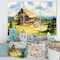 Designart - Peaceful Landscape With Old Cottage At Summer - Traditional Canvas Wall Art Print